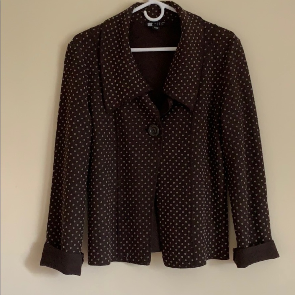 Funky Carole Little wool/rayon jacket.